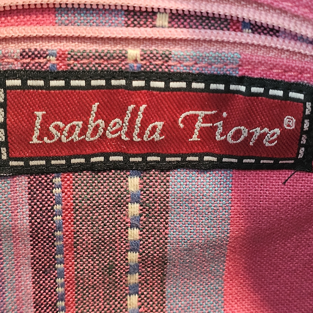 Isabella Fiore Artistic Black and Pink Shoulder Bag - Picture 6 of 7